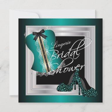Glamorous Lingerie Bridal Shower | Mint Green Invitations
