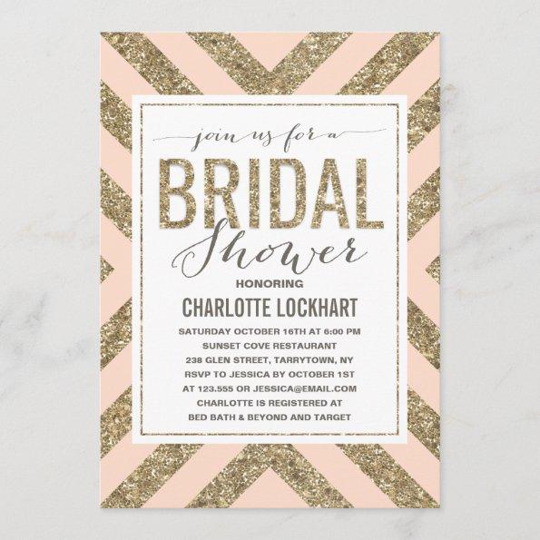 Glamorous Shimmer | Bridal Shower Invitations