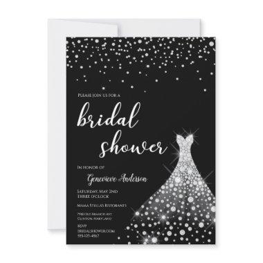 Glamorous Silver on Black