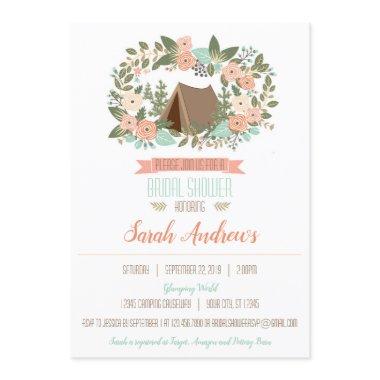 Glamping Bridal Shower Invitations