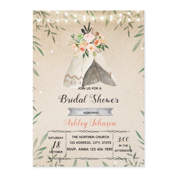 Glamping  party invite