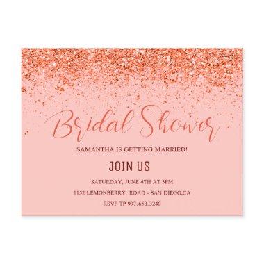 Glitter abstract - bridal shower Invitations