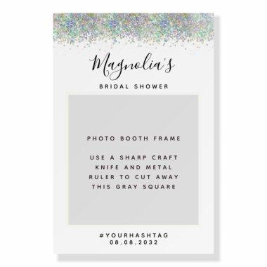 Glitter  Photo Booth Prop Frame Foam Board