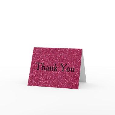 Glitter Confetti Faux Foil Thank You