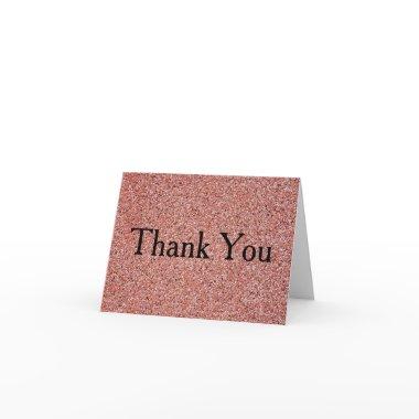 Glitter Confetti Faux Foil Thank You