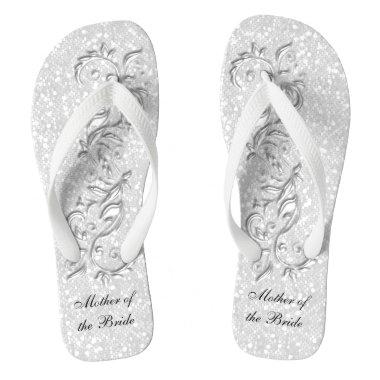 Glitter White | Wedding Flip Flops