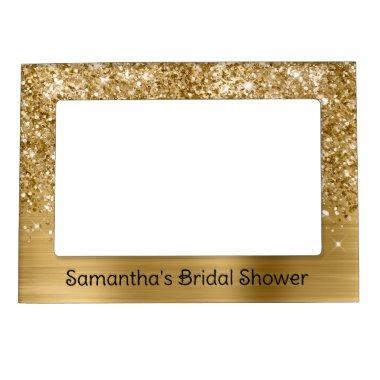 Glittery Gold Glam  Magnetic Frame