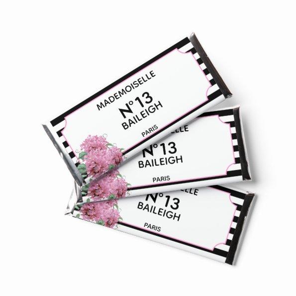 Glitz & Glam Couture Birthday Celebration Bridal H Hershey Bar Favors