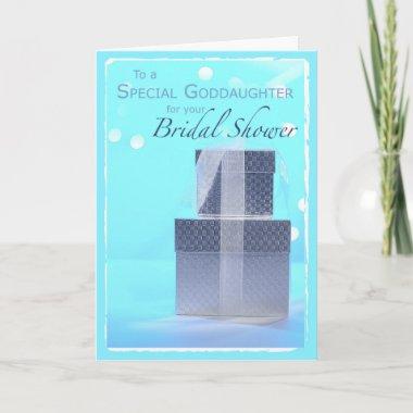 Goddaughter, Bridal Shower Gifts, Light Blue Thank You Invitations