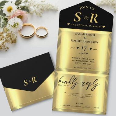 Gold Bar Elegant Wedding All In One