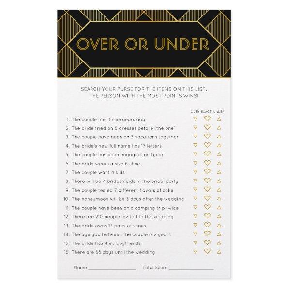 Gold & Black Art Deco Vintage  Game
