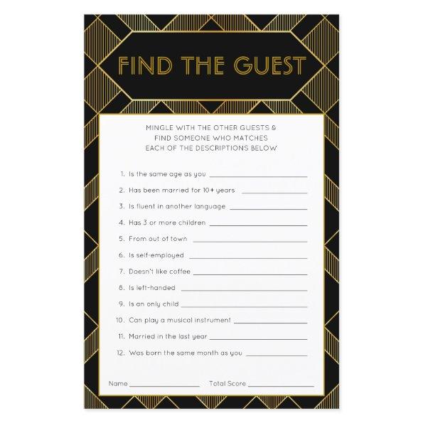 Gold & Black Art Deco Vintage  Game