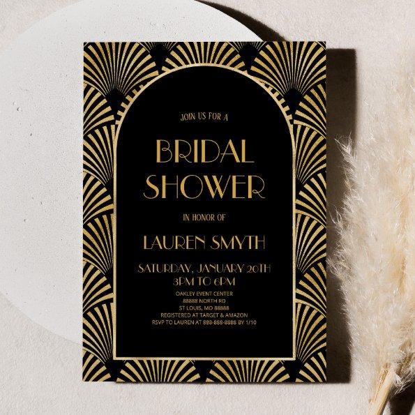 Gold Black Geometric Art Deco