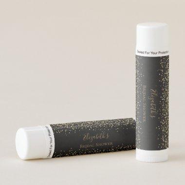 Gold Black Leopard Print Glitter  Lip Balm