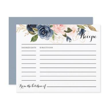 Gold Blue Pink Floral  Recipe