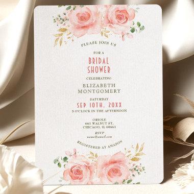 Gold & Blush  Watercolor