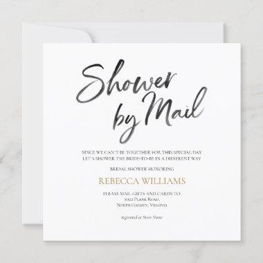 Gold Bridal Shower by Mail Invitations