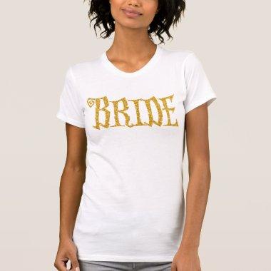 Gold Bride Shirts For Halloween Party