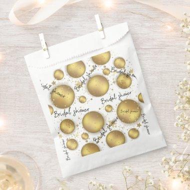 gold bubbles  favor bag