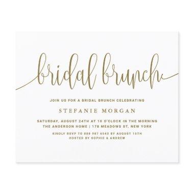 Gold Calligraphy Bridal Brunch