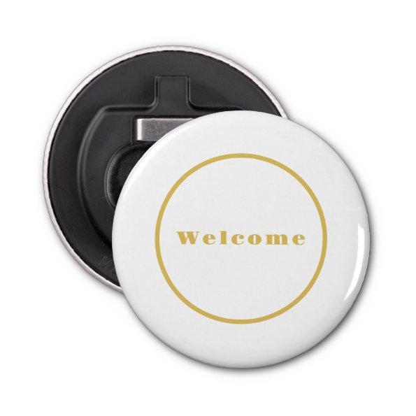 Gold Color Welcome Party Minimalist Professional Bottle Opener