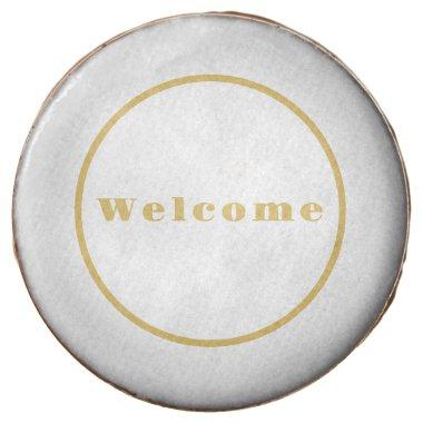Gold Color Welcome Party Minimalist Professional Chocolate Covered Oreo