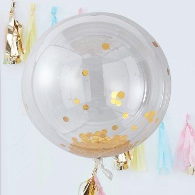 Gold Confetti Balloons