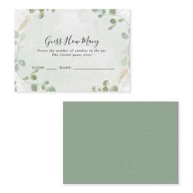 Gold Confetti Eucalyptus Guess How Many Game