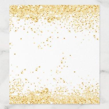 Gold Confetti Modern Glam Golden Elegant Trendy Envelope Liner