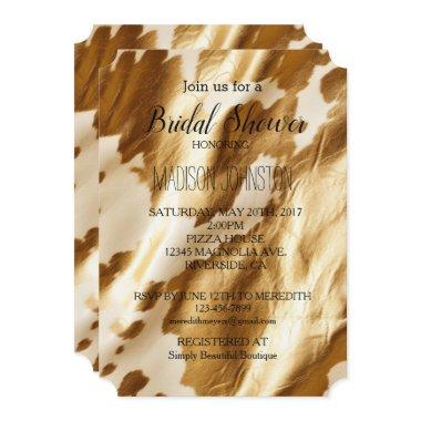 Gold Cream Western Cowhide