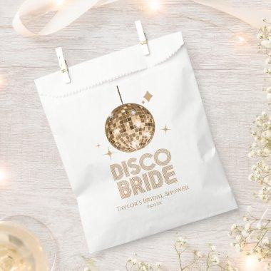 Gold Disco Ball Disco Bride Bridal Shower Favor Bag
