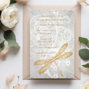 Gold Dragonfly  Invite
