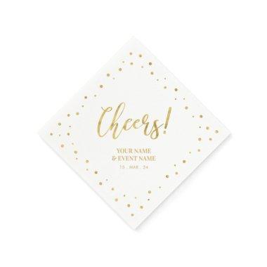 Gold Elegant Classic Cheers All Occasions Party Napkins