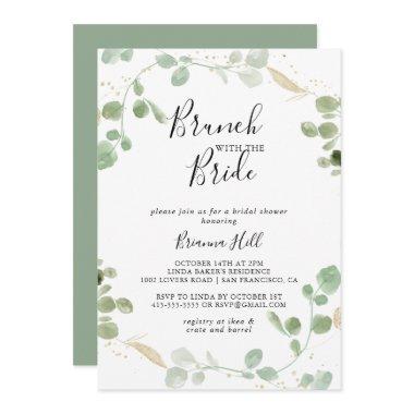 Gold Eucalyptus Brunch with the Bride Shower