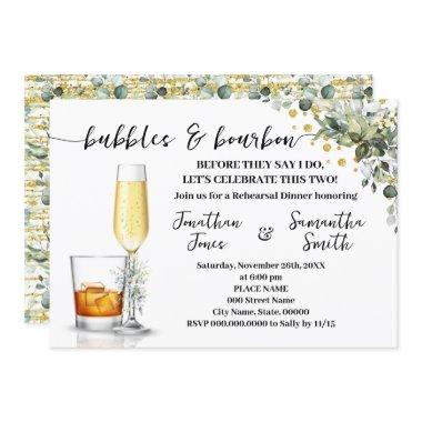 Gold Eucalyptus Bubbles & Bourbon Couples Shower
