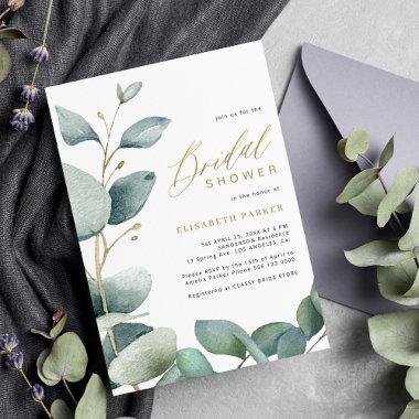 Gold eucalyptus greenery