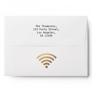 Gold Faux Foil Virtual Party Envelope