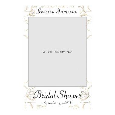 Gold Flower  Photo Prop Poster