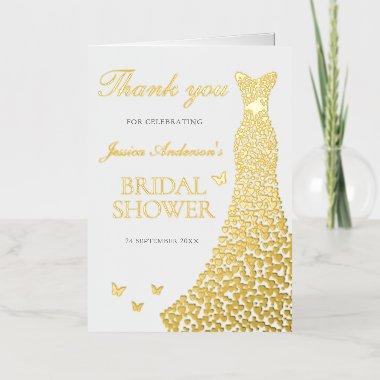 Gold Foil Dress  Thank You
