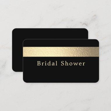 Gold Foil Stripe, Bridal Shower Ticket Invitations