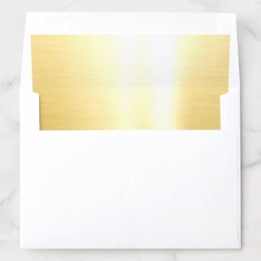 Gold Glamour Golden Elegant Modern Luxurious Envelope Liner