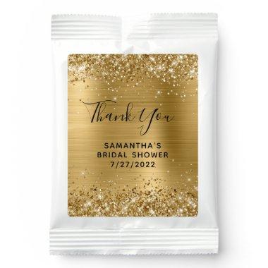 Gold Glitter and Foil Bridal Shower Thank You Hot Chocolate Drink Mix