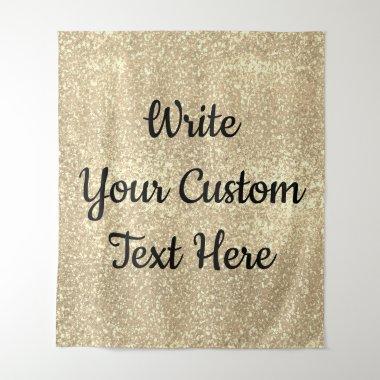 Gold Glitter Anniversary Backdrop Photo Booth Prop