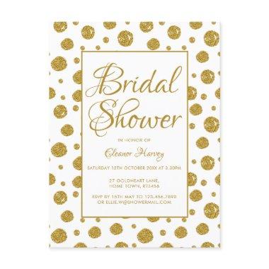 Gold glitter confetti