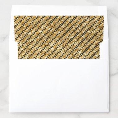 Gold Glitter Effect Birthday | Baby Shower Envelope Liner