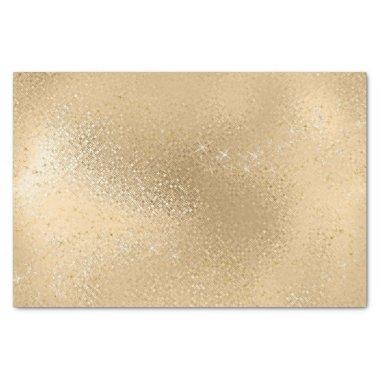 Gold Glitter Sparkle Star Glam Girly Bridal Shower Tissue Paper