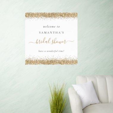 Gold Glitter Welcome to  Wall Decal