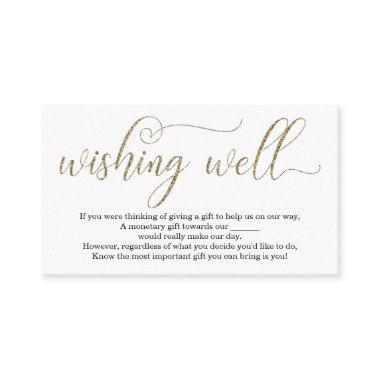 Gold Glitter Wishing Well for Wedding