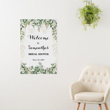 Gold & Green Blooms: A  Foam Board