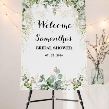 Gold & Green Blooms: A  Foam Board